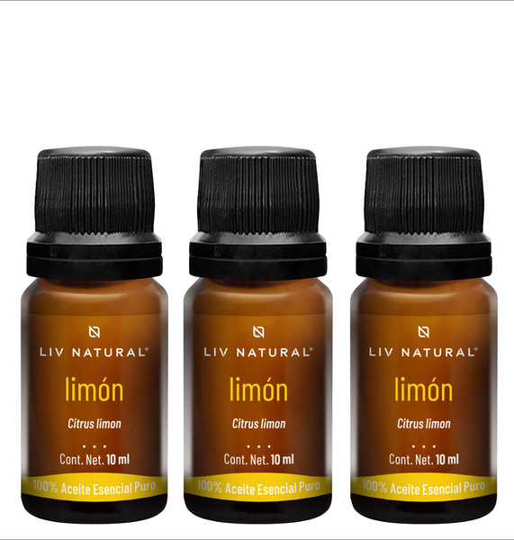 Aceites esenciales 100% puros de limón LIV natural